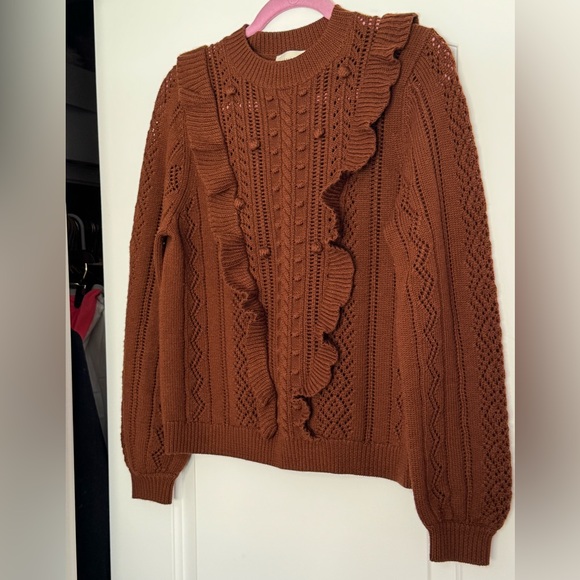 Sezane X Manoush Marva Jumper in Carmel size Medium - Picture 7 of 11